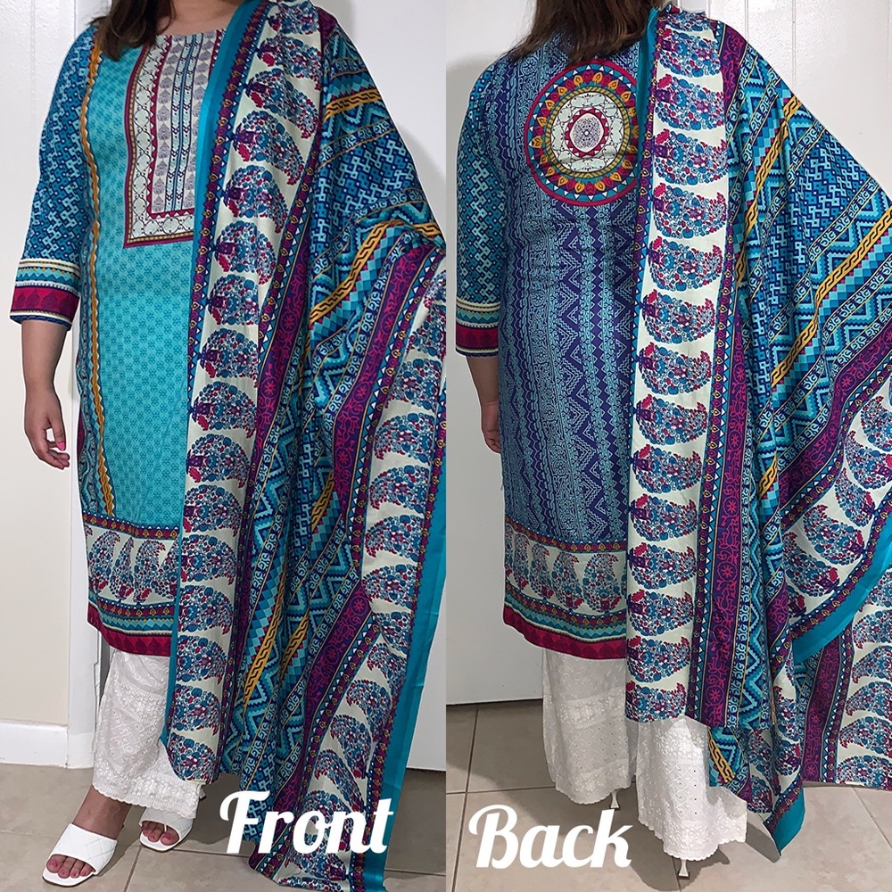 2 piece lawn shalwar Kameez |Pakistani/Indian suit